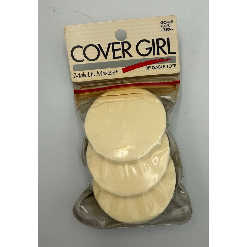Vintage Sealed Cover Girl Sponge Puffs Makeup Applicators